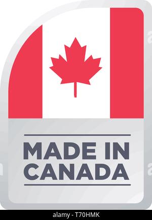 Fabriqué AU CANADA Illustration de Vecteur