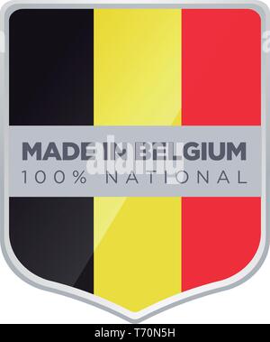 Fabriqué en Belgique Illustration de Vecteur