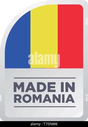 Fabriqué en Roumanie Illustration de Vecteur