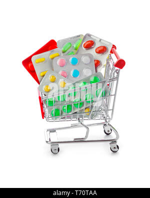 Comprimés dans votre panier Banque D'Images