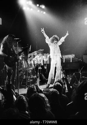 Uriah Heep Amsterdam, Pays-Bas - 1974, (Photo Gijsbert Hanekroot) Banque D'Images