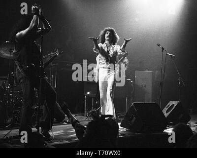 Uriah Heep Amsterdam, Pays-Bas - 1974, (Photo Gijsbert Hanekroot) *** légende locale *** Uriah Heep Banque D'Images