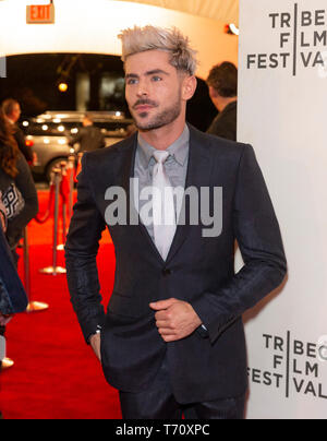 New York, États-Unis. 09Th Mai, 2019. Zac Efron assiste à la première de très méchants, scandaleusement mal et Vile film durant le Festival du film de Tribeca à Stella Artois Theatre au CCMB CCU RECOMMANDE Crédit : Lev Radin/Pacific Press/Alamy Live News Banque D'Images