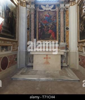 Todi Ombrie Italie. Cappella dell'Assunta - Chapelle de l'Assomption XVII siècle. La chapelle est entièrement dédiée à Sainte Marie et décorées w Banque D'Images