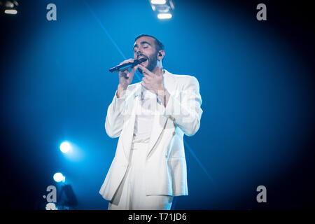 1er mai, Milan. Marco Mengoni effectue @ Mediolanum Forum, Assago. Copyright Davide Merli / Alamy Banque D'Images