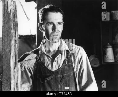 Henry Fonda comme Tom Joad LES RAISINS DE LA COLÈRE 1940 réalisateur John Ford John Steinbeck roman scénario Nunnally Johnson Twentieth Century Fox Banque D'Images