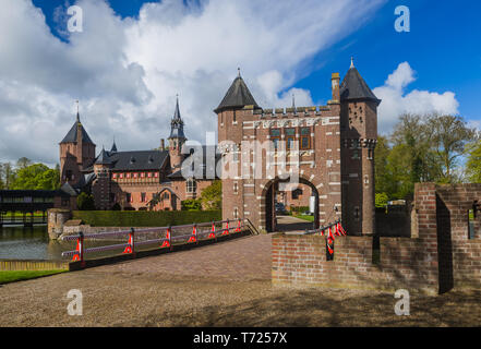 Château de Haar près d'Utrecht - Pays-Bas Banque D'Images