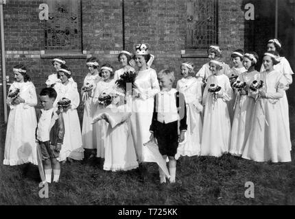 La Reine du Carnaval à Silver Jubilee célébrations pour le Roi George V en Grande-Bretagne en mai 1935 Banque D'Images