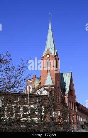 Eglise Gustav Adolf de Suède, Hambourg Banque D'Images