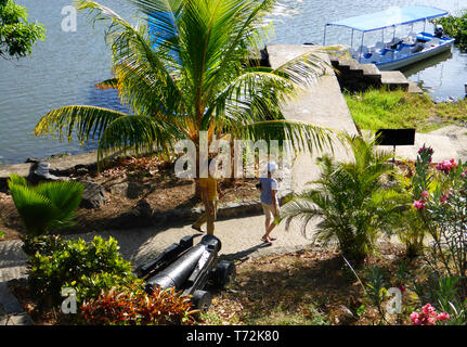 Le Fort de San Pablo sur les îlots de Grenade. Isletas de Granada, îles du lac Nicaragua Amérique Centrale. Les îles vont de quelques pieds à travers u Banque D'Images