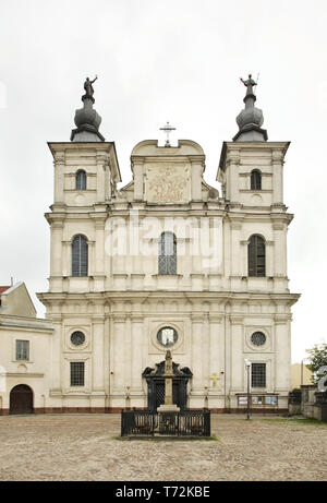 Église Saint Francis Xavier et Collège des Jésuites à Krasnystaw. Pologne Banque D'Images