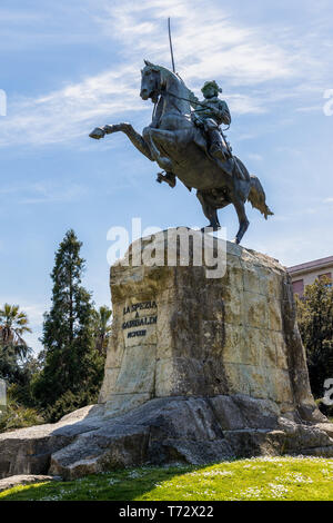 LA SPEZIA, Ligurie / ITALIE - AVRIL 19 : Monument à Garibaldi à La Spezia Ligurie Italie le 19 avril 2019 Banque D'Images