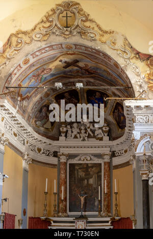 MONTEROSSO, Ligurie/ITALIE - AVRIL 22 : Vue intérieure de la construction Oratoire de Santa Croce à Monterosso Ligurie Italie le 22 avril 2019 Banque D'Images