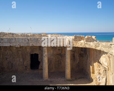 Tombes des rois, Paphos Banque D'Images