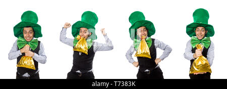 L'homme drôle de concept de vacances saint Patrick Banque D'Images