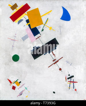 Kazimir Malevich, Supremus No. 56, Suprématisme, art abstrait, peinture, 1915 - art moderne Banque D'Images