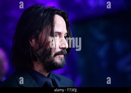 Keanu Reeves participant à la John Wick : Chapitre 3 - Parabellum projection spéciale organisée à Ham Yard Hotel, Londres. Banque D'Images