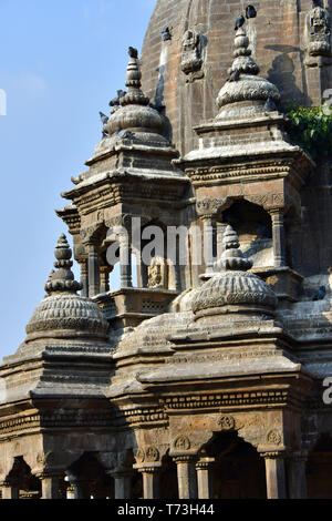 Krishna Mandir (temple de style shikhara datant de 17th ans), place Durbar, Patan, ville métropolitaine de Lalitpur, province de Bagmati, Népal, site du patrimoine mondial Banque D'Images