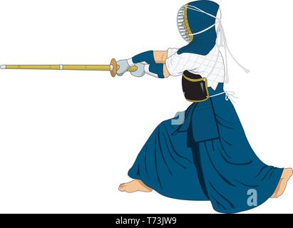 Le kendo Vector Illustration Illustration de Vecteur