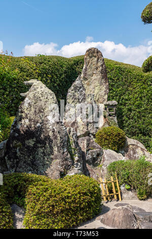 Le Jardin de Sata Naotada, Chiran Samurai Residence Garden, ville de Kyushu Minami, préfecture de Kagoshima, Japon Banque D'Images