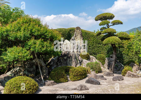 Le Jardin de Sata Naotada, Chiran Samurai Residence Garden, ville de Kyushu Minami, préfecture de Kagoshima, Japon Banque D'Images