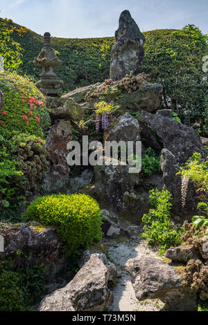 Le Jardin de Tamiko Sata, Chiran Samurai Residence Garden, ville de Kyushu Minami, préfecture de Kagoshima, Japon Banque D'Images