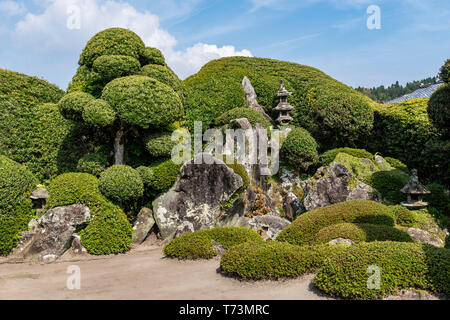 Keiichiro Saigo's Garden, Chiran Samurai Residence Garden, ville de Kyushu Minami, préfecture de Kagoshima, Japon Banque D'Images