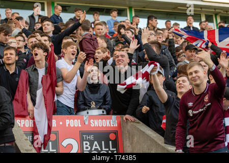 Hibs vs coeurs, Easter Road Stadium, Police, G4S salle de contrôle de sécurité fonction, Fans Banque D'Images