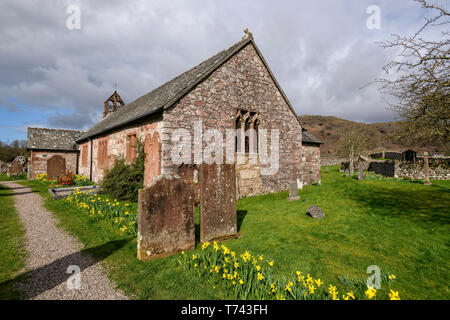 L'église Sainte Catherine à Eskdale Banque D'Images