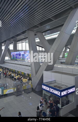 Manille Ninoy Aquino International Airport Terminal 3 ou NAIA, Manille, Philippines, le 12 avril 2019, la borne 3 est la plus récente et la borne à Ma Banque D'Images