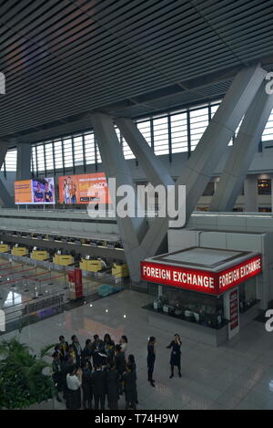 Manille Ninoy Aquino International Airport Terminal 3 ou NAIA, Manille, Philippines, le 12 avril 2019, la borne 3 est la plus récente et la borne à Ma Banque D'Images