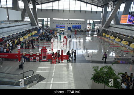 Manille Ninoy Aquino International Airport Terminal 3 ou NAIA, Manille, Philippines, le 12 avril 2019, la borne 3 est la plus récente et la borne à Ma Banque D'Images