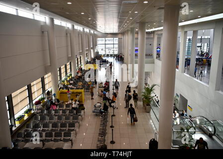 Manille Ninoy Aquino International Airport Terminal 3 ou NAIA, Manille, Philippines, le 12 avril 2019, la borne 3 est la plus récente et la borne à Ma Banque D'Images