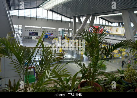 Manille Ninoy Aquino International Airport Terminal 3 ou NAIA, Manille, Philippines, le 12 avril 2019, la borne 3 est la plus récente et la borne à Ma Banque D'Images