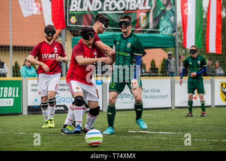 Wroclaw, Pologne. 4 mai, 2019. Wroclaw, Pologne le 4 mai 2019, à Wroclaw en Pologne Slask Wroclaw Aveugle AVEUGLE Football Football - Wisla Cracovie BF 1 : 1 Crédit : Krzysztof Kaniewski/ZUMA/Alamy Fil Live News Banque D'Images