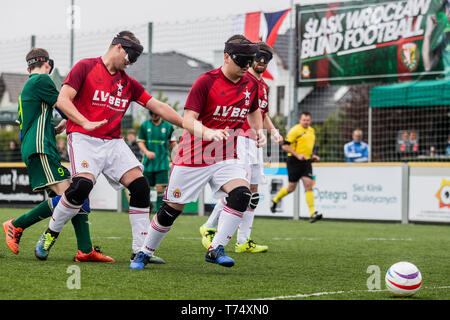 Wroclaw, Pologne. 4 mai, 2019. Wroclaw, Pologne le 4 mai 2019, à Wroclaw en Pologne Slask Wroclaw Aveugle AVEUGLE Football Football - Wisla Cracovie BF 1 : 1 Crédit : Krzysztof Kaniewski/ZUMA/Alamy Fil Live News Banque D'Images