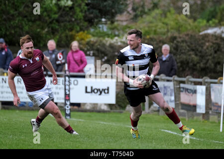 KELSO, Kelso RFC, Poynder Park, Royaume-Uni. , . Toyota frontière Kelso Sevens - Rois de la maison d'édition Description : Maison côté Kelso, Gala défaite 21-19 pour obtenir un demi-finale choc contre Boroughmuir Sevens Kelso, samedi 04 mai 2019, Kelso RFC, Parc Poynder, Kelso . Le septième tournoi de la série. ( Crédit : Rob Gray/Alamy Live News Banque D'Images