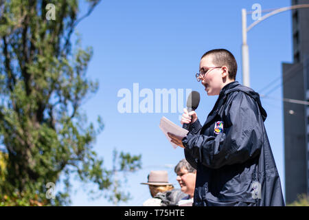 MELBOURNE, AUSTRALIE - 15 mars 2019 : les étudiants concernés à travers l'Australie et du monde entier se rassemblent pour protester contre la grève pour l'école pour les 2019. Banque D'Images