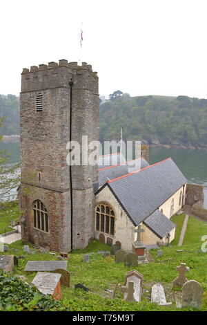 À l'église St Petrox River Dart près de Dartmouth, Devon, UK Banque D'Images