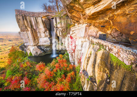 Lookout Mountain, Géorgie, USA à High Falls au cours de l'automne. Banque D'Images