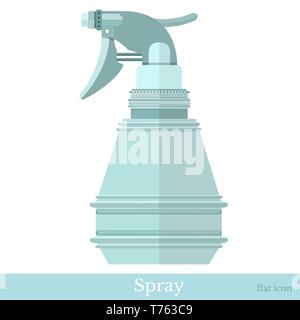 Télévision flacon pulvérisateur isolated on white Illustration de Vecteur