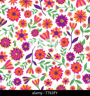 Dia de los muertos seamless vector pattern avec souci. Illustration de Vecteur