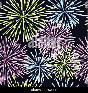 Modèle de parfaite illustration vecteur d'artifice Illustration de Vecteur