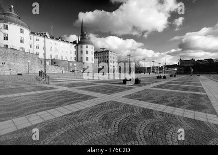 Evert Taube terrasse, zone de Riddarholmen La ville de Stockholm, Suède, Europe Banque D'Images