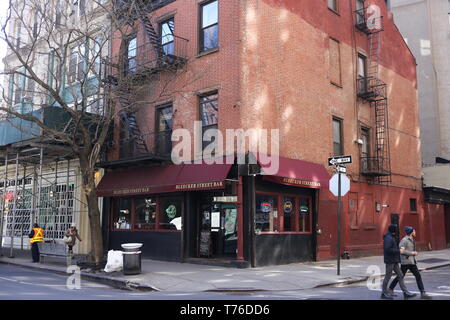 New York city typique bar et restaurant dans le quartier de Soho, NEW YORK Banque D'Images