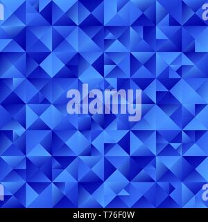 Résumé polygonal dynamique dégradé bleu fond mosaïque triangle Illustration de Vecteur