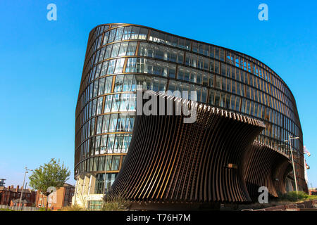 Un ange Square, Co-operative Group Headquarters Building, réaménagement du NOMA, Manchester, UK Banque D'Images