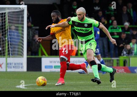 Farrend Rawson pour Forest Green Rovers vs Northampton Town lors d'une nouvelle pelouse, score final 2-1. 01/01/2019 Photo par Andrew Higgins - Mille mot Media, N Banque D'Images