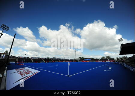 Une vue générale avant la FIH Pro League match à la Lee Valley Hockey and Tennis Centre, Londres. Banque D'Images