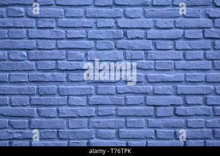 Mur en brique de couleur bleu clair pour le fond, la texture ou le modèle. Banque D'Images